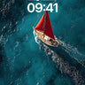 Serenity Sail Wallpaper with Crimson Canvas wallpaper for iPhone, iPad & Mac