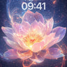 Celestial Lotus Wallpaper with Cosmic Veins wallpaper for iPhone, iPad & Mac