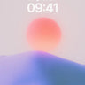 Serenity Haze Wallpaper with Floating Sun wallpaper for iPhone, iPad & Mac
