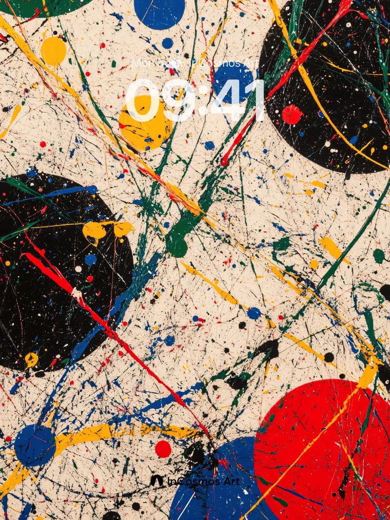 Chaos Symphony Wallpaper with Splattered Color wallpaper for iPhone, iPad & Mac