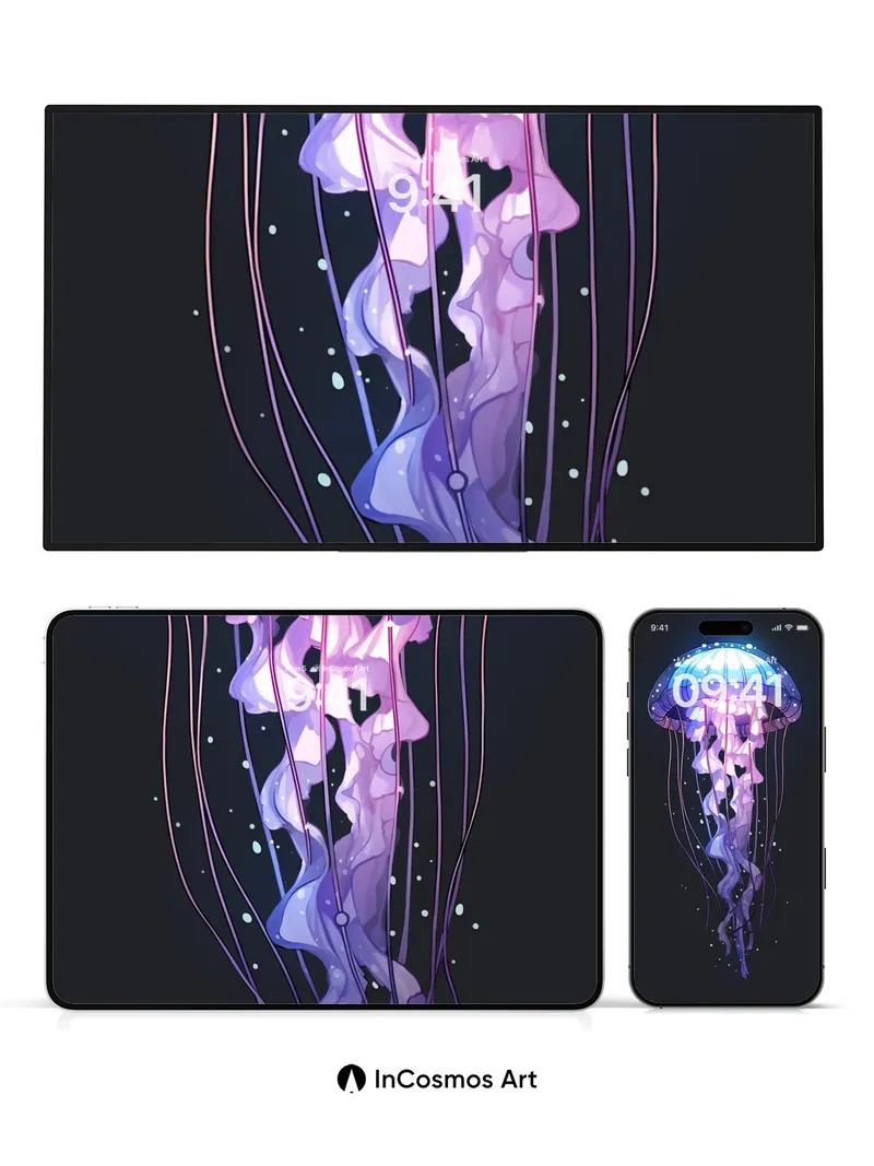 Luminous Deep Wallpaper with Ethereal Drift