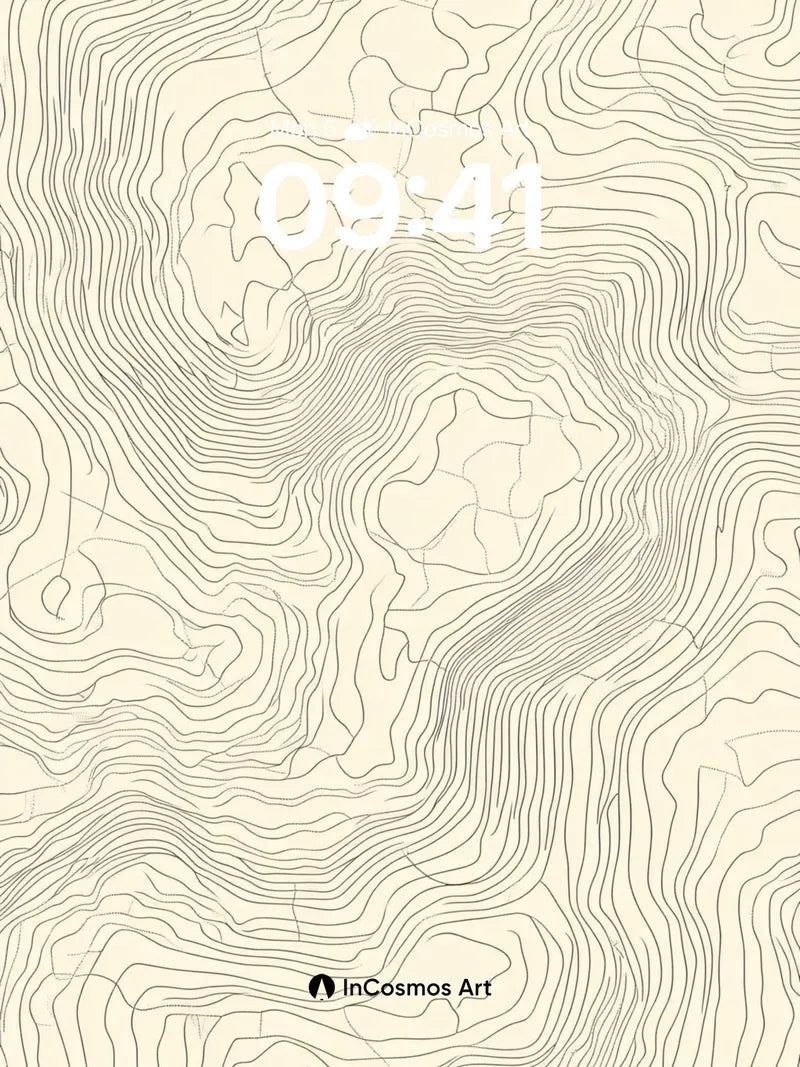 Silent Contour Wallpaper with Whispering Lines