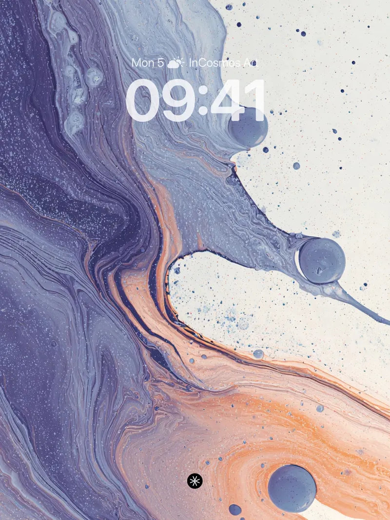 Liquid Marble Wallpaper with Pearl Drips wallpaper for iPhone, iPad & Mac