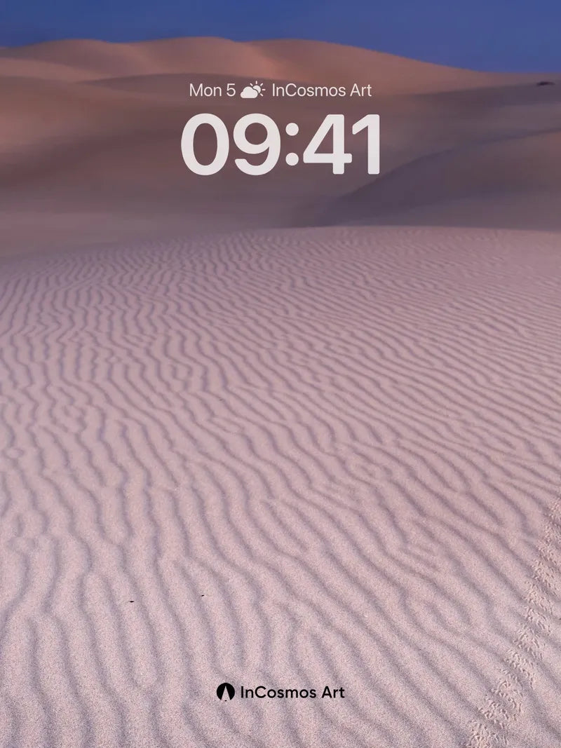 Serenity Sand Ripple Wallpaper with Dusk Hues