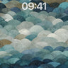 Serene Wave Wallpaper with Textured Scales wallpaper for iPhone, iPad & Mac