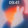 Haloed Bunny Silhouette Wallpaper with Ethereal Glow wallpaper for iPhone, iPad & Mac