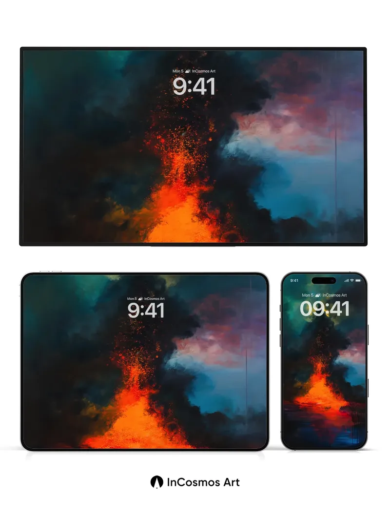 Inferno Mirage Wallpaper with Volcanic Breath