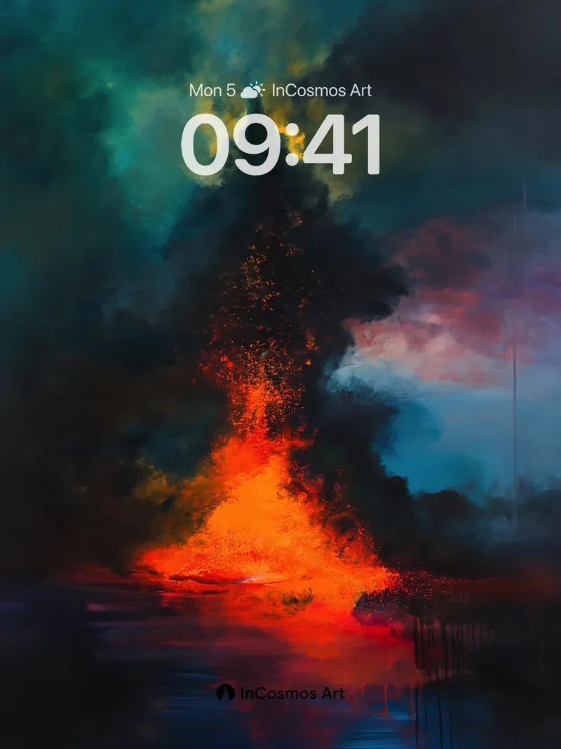 Inferno Mirage Wallpaper with Volcanic Breath