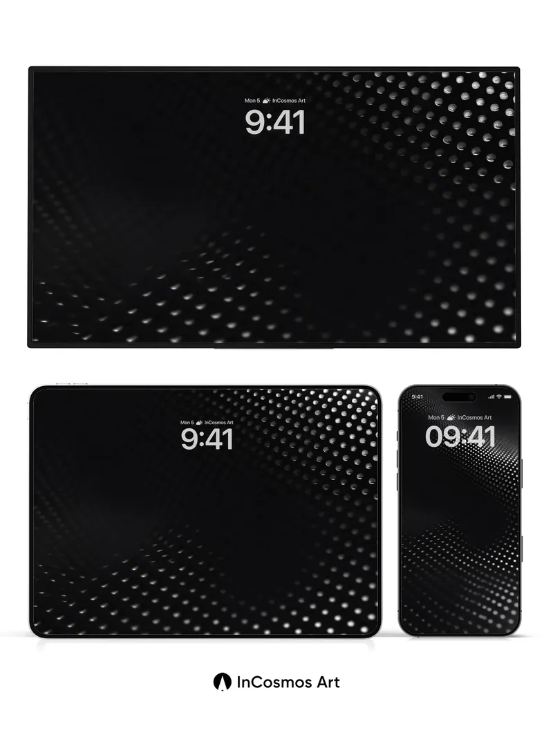 Shadow Weave Wallpaper with Dotted Depth