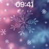 Frost Whisper Wallpaper with Ethereal Snowflakes wallpaper for iPhone, iPad & Mac