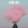 Surreal Cloud Head Wallpaper with Ethereal Pink Smoke wallpaper for iPhone, iPad & Mac