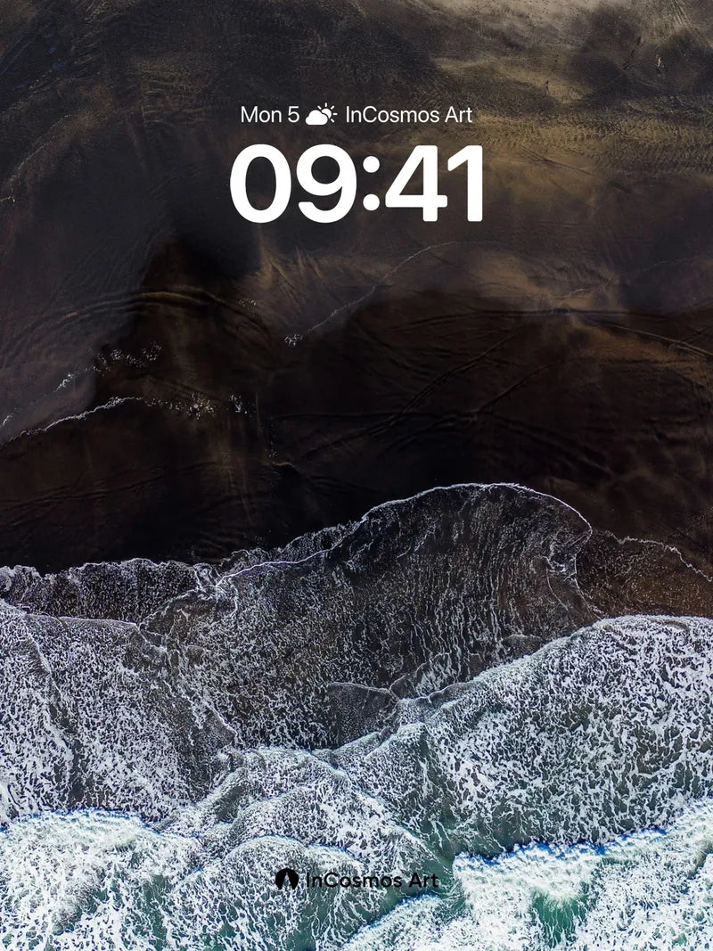 Whispering Tides Wallpaper with Midnight Shore