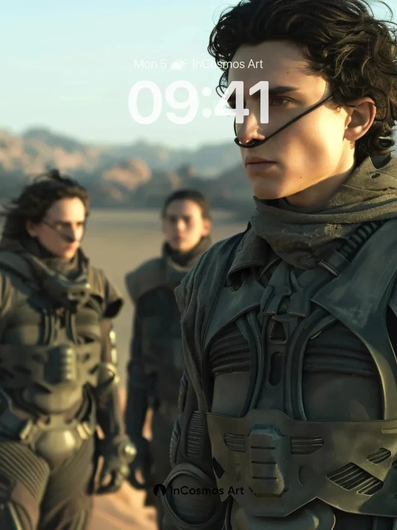 Desert Vanguard Wallpaper with Tactical Silhouettes