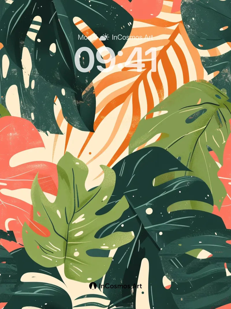 Tropical Pulse Wallpaper with Lush Canopy