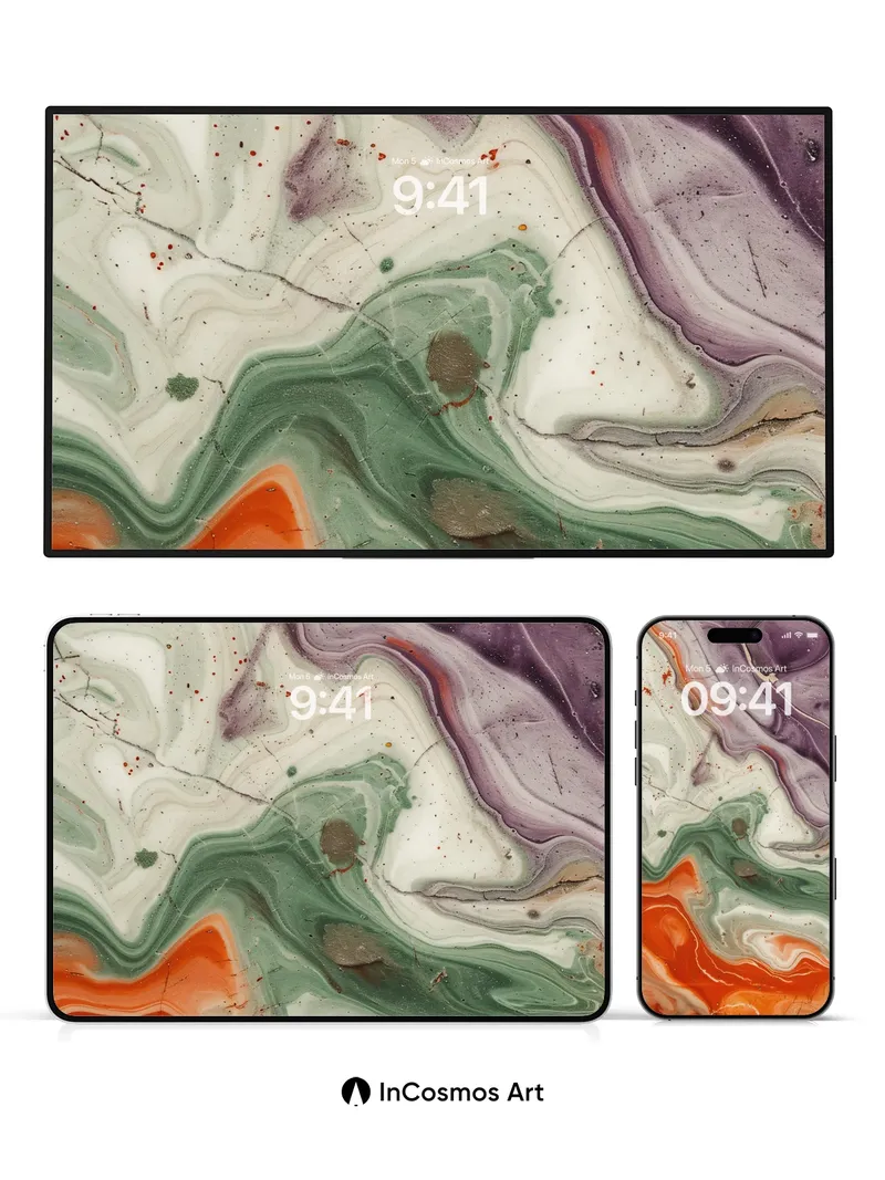 Velvet Abyss Wallpaper with Living Color Veins