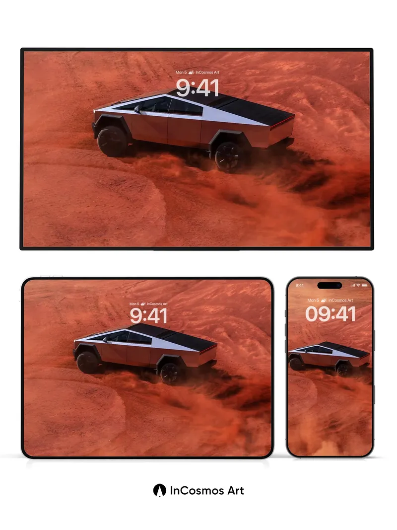 Futurist Dune Drift Wallpaper with Angular Light