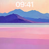 Serene Horizon Wallpaper with Gradient Depth wallpaper for iPhone, iPad & Mac