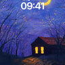 Crescent Hush Wallpaper with Lit Windows wallpaper for iPhone, iPad & Mac