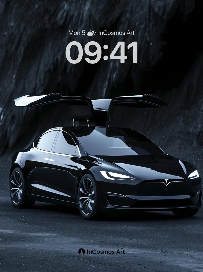 Shadowed Future Wallpaper with Floating Doors