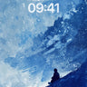 Lonely Summit Wallpaper in Frozen Hues wallpaper for iPhone, iPad & Mac