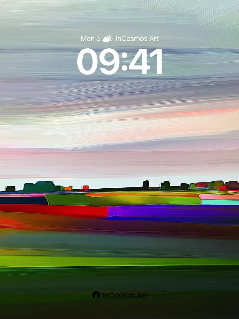 Spectrum Horizon Wallpaper with Electric Fields