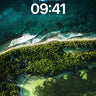 Emerald Coastline Wallpaper with Whispering Tides wallpaper for iPhone, iPad & Mac