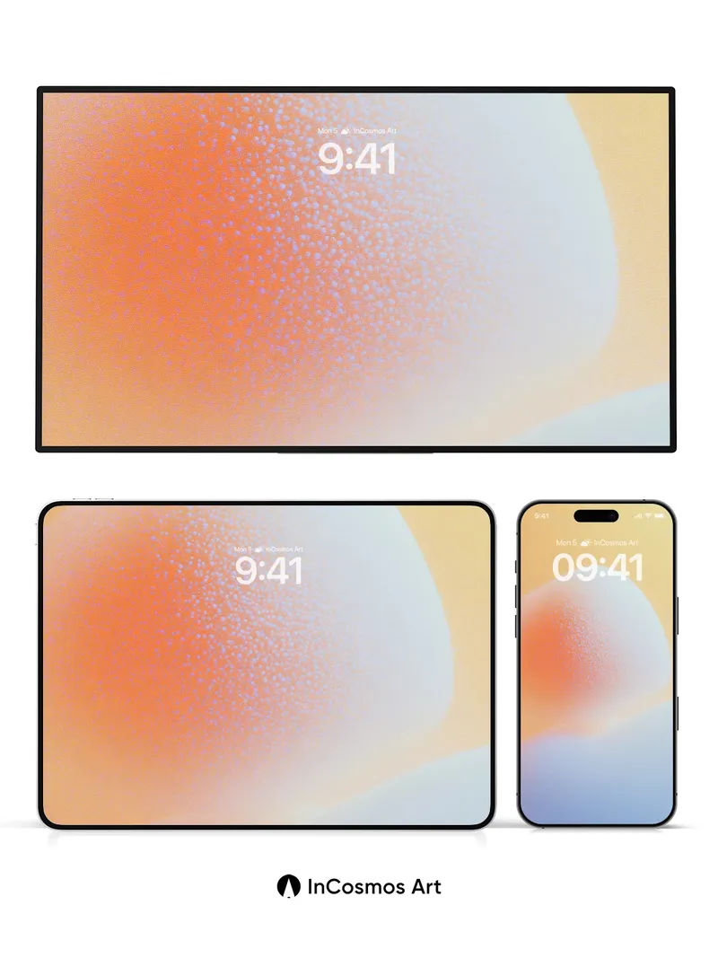 Luminous Dune Wallpaper with Soft Hues