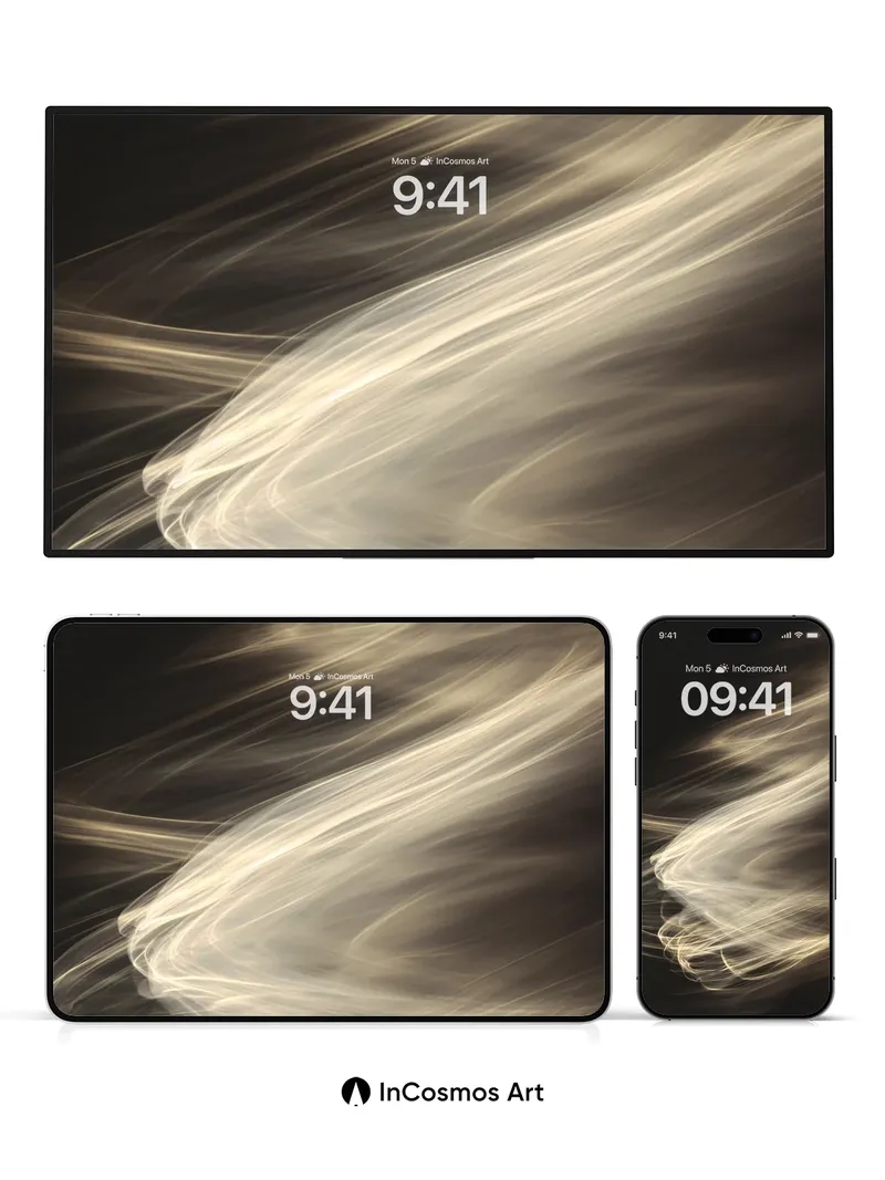 Luminous Veil Wallpaper with Ethereal Traces