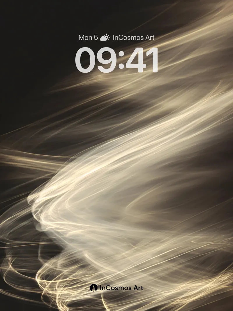 Luminous Veil Wallpaper with Ethereal Traces