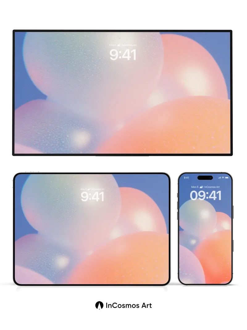 Floating Hues Wallpaper with Ethereal Light