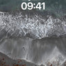 Whispering Tides Wallpaper with Frosted Edge wallpaper for iPhone, iPad & Mac