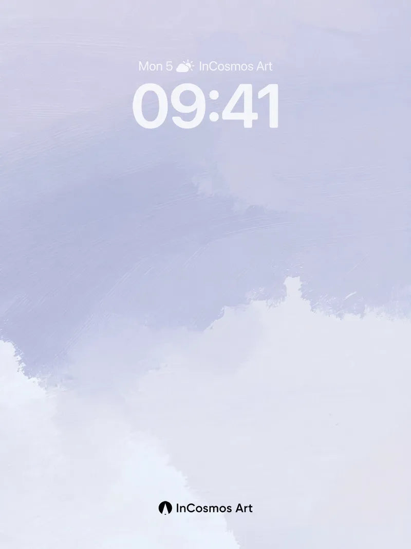 Serene Lavender Mist Wallpaper with Soft Haze wallpaper for iPhone, iPad & Mac