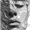 Topographic Silence Wallpaper with Contoured Lines wallpaper for iPhone, iPad & Mac