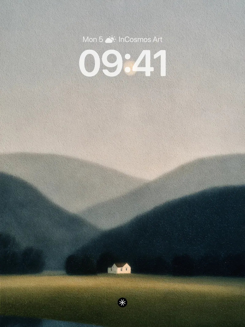Misty Moonlit Valley Wallpaper with Silent Hills wallpaper for iPhone, iPad & Mac