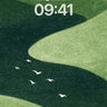 Serene River Flow Wallpaper with Whispering Hills wallpaper for iPhone, iPad & Mac