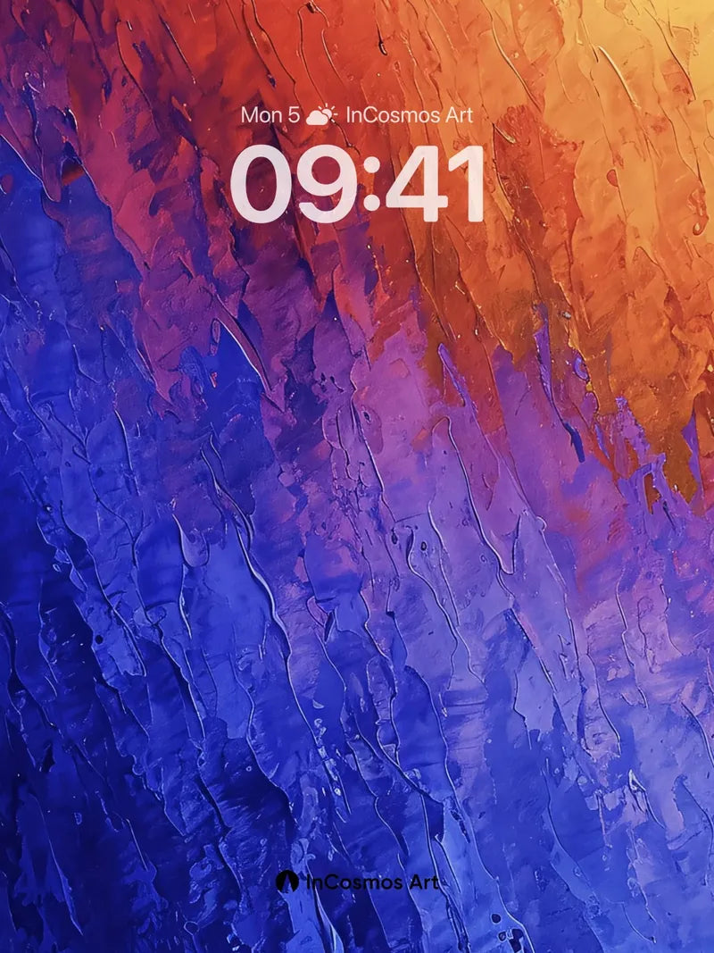 Fiery Abyss Wallpaper with Liquid Light Veins