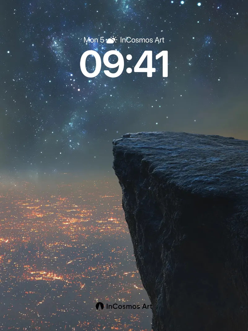 Stellar Edge Wallpaper with City Glow