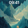 Sail Through Stormy Peaks Wallpaper with Whispering Waves wallpaper for iPhone, iPad & Mac