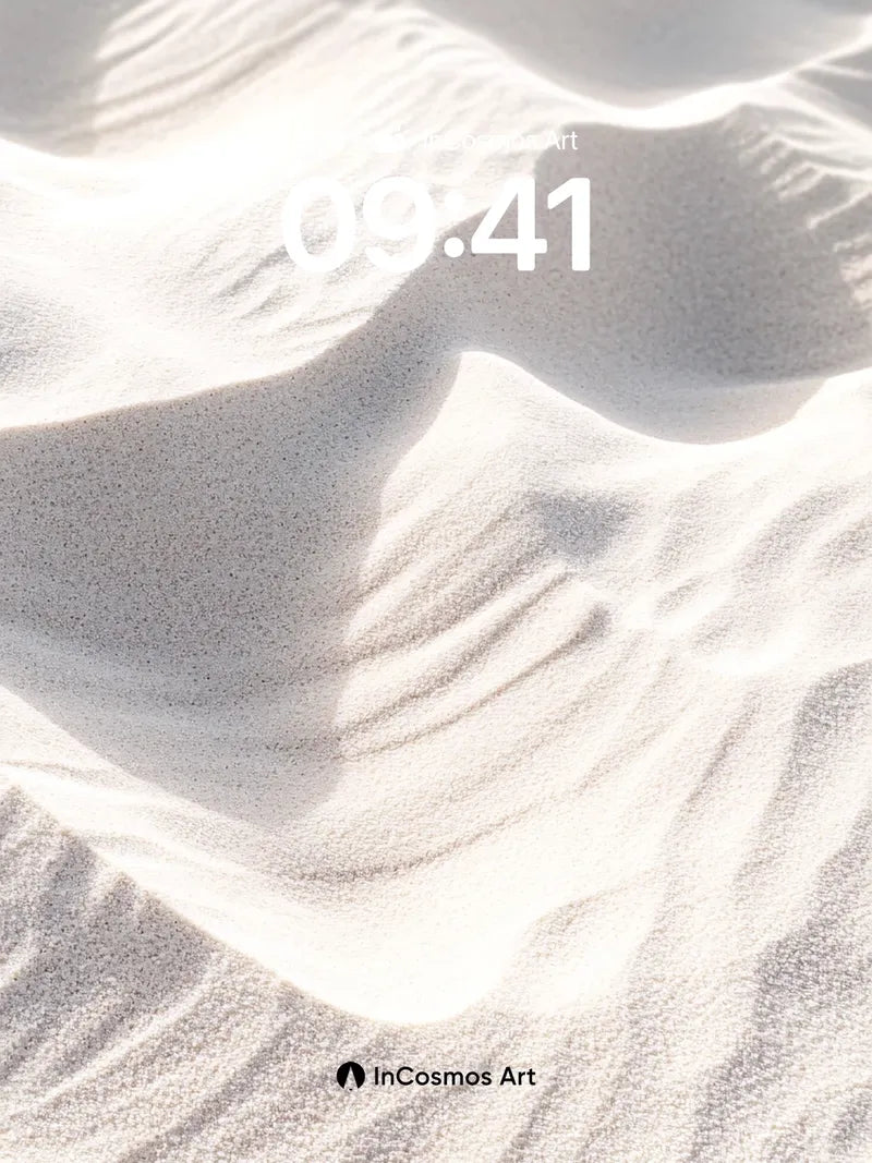 Serenity Dune Wallpaper with Sunlit Ripples