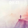 Serenity Summit Wallpaper with Ethereal Hues wallpaper for iPhone, iPad & Mac