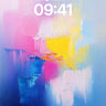 Luminous Drift Wallpaper with Floating Color Fields wallpaper for iPhone, iPad & Mac