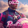 Pink Power Wallpaper with Captain Barbie Twist wallpaper for iPhone, iPad & Mac