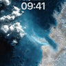 Azure Abyss Wallpaper with Cloud Veil wallpaper for iPhone, iPad & Mac