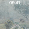 Misty Garden Wallpaper with Whispering Trees wallpaper for iPhone, iPad & Mac