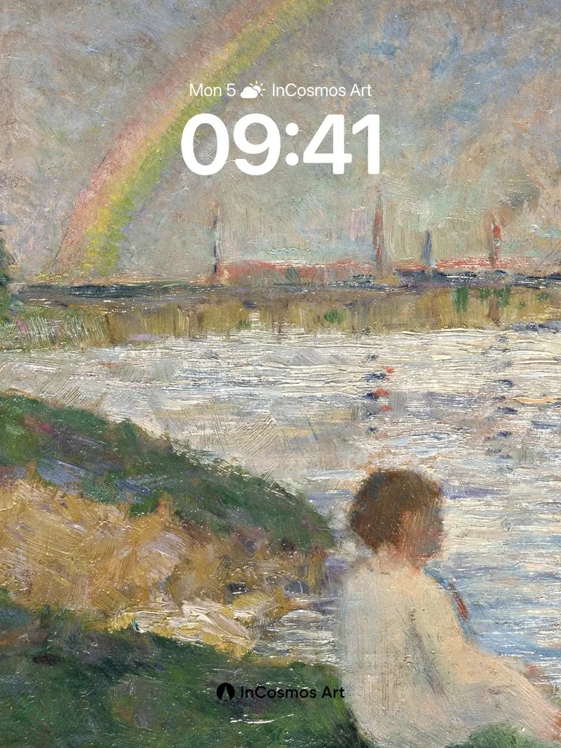 Rainbow Hush Wallpaper with River Whispers