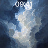 Serene Night Sky Wallpaper with Billowing Clouds wallpaper for iPhone, iPad & Mac
