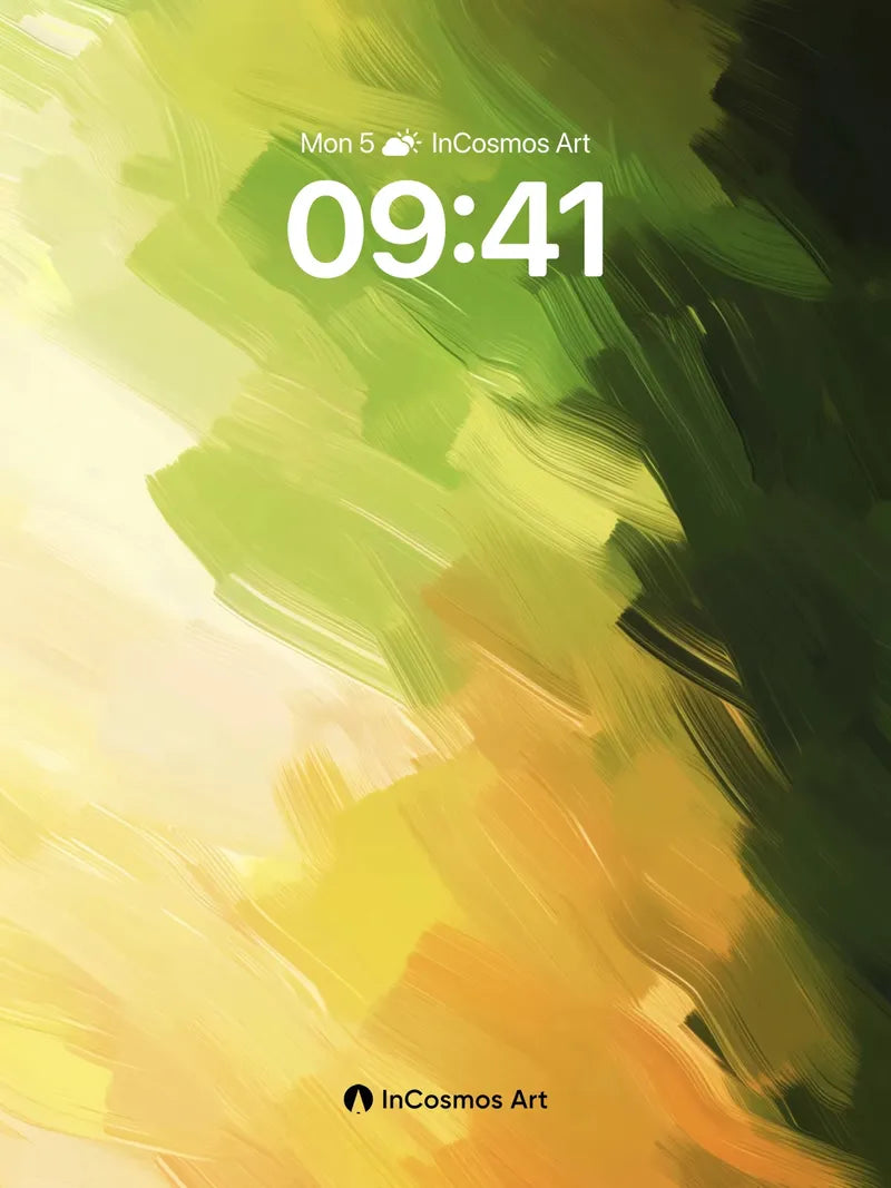 Golden Hush Wallpaper with Brushstroke Veils