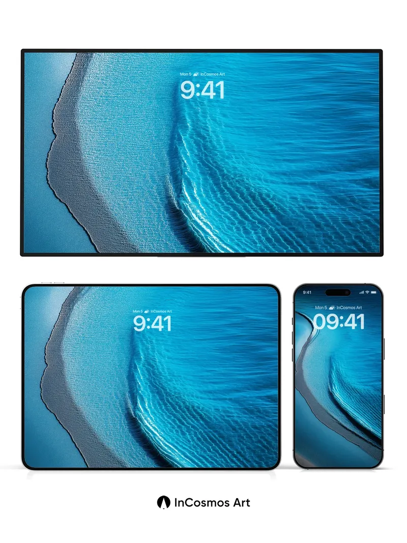 Calm Currents Wallpaper with Liquid Light