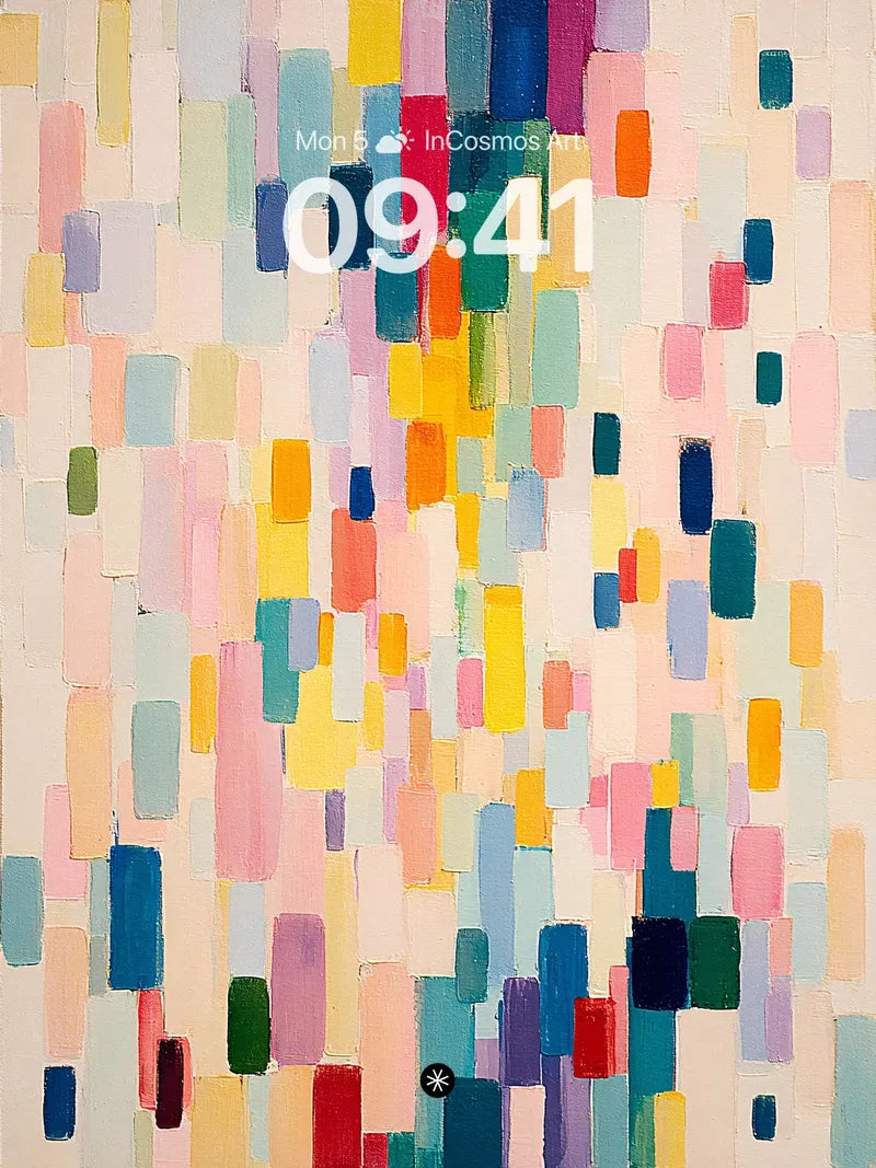 Abstract Color Blocks Wallpaper 4K for iPhone Lock Screen — digital wallpaper for iPhone, iPad and Mac