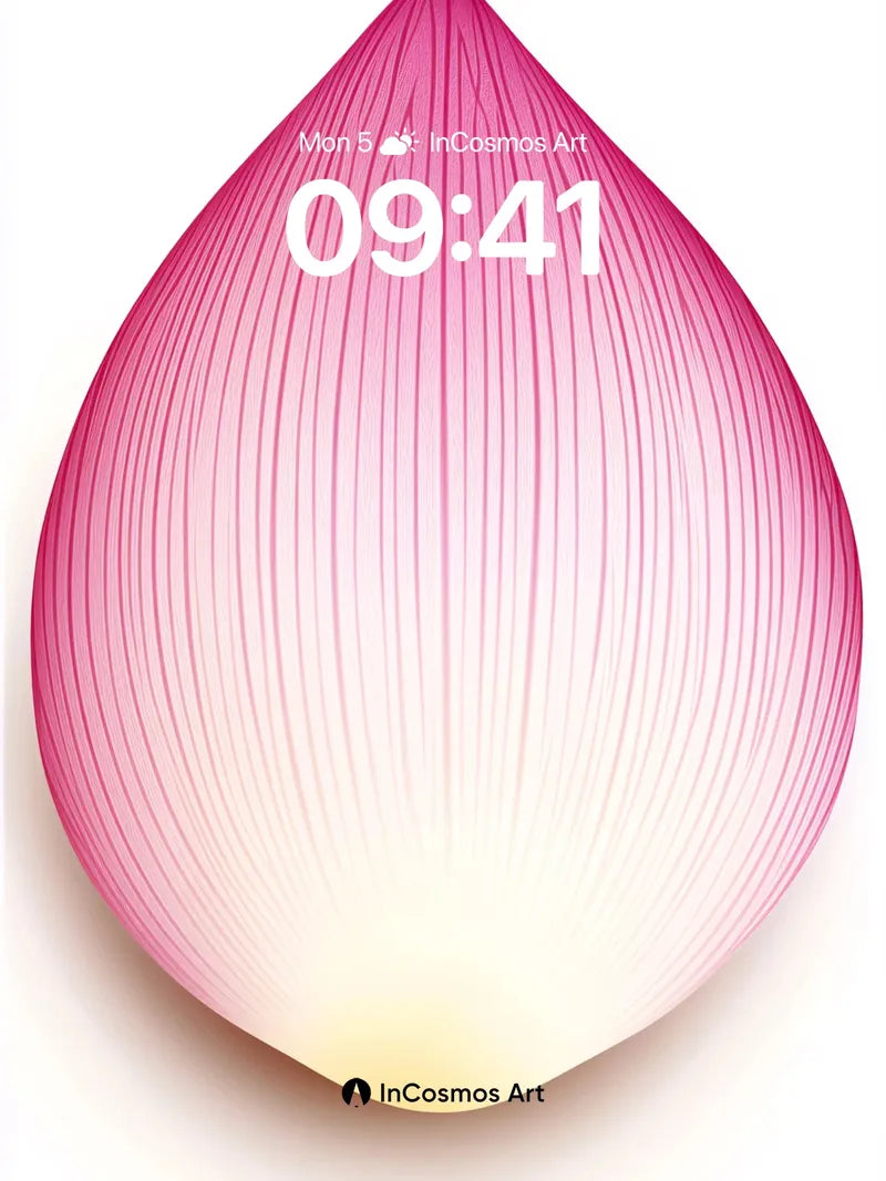 Serene Petal Wallpaper with Radiant Veins